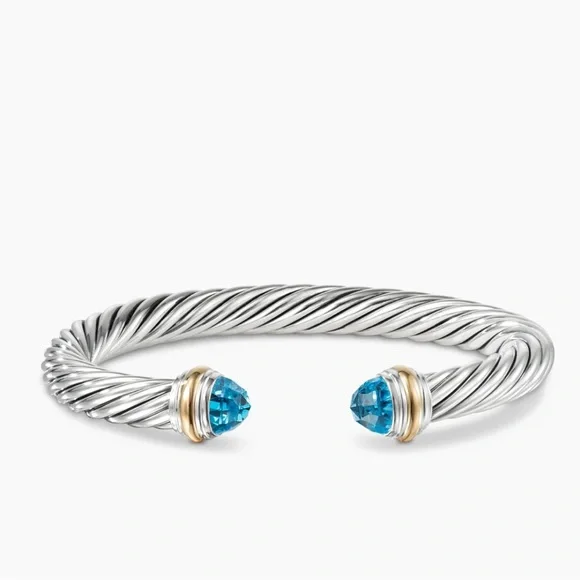 David yurman bracelet “bangle” with blue topaz - Picture 2 of 4